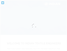 Tablet Screenshot of indiantextileengg.com